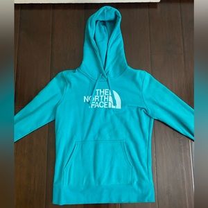 blue north face hoodie